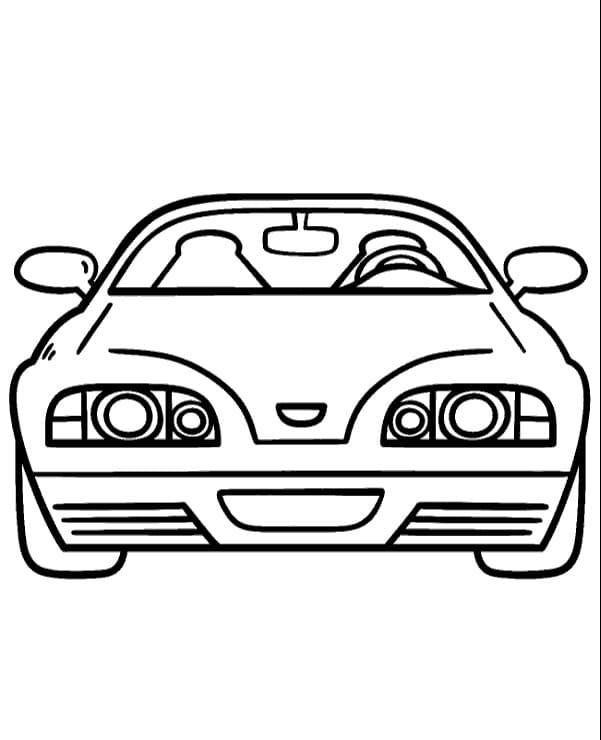 Målarbild McLaren-bil