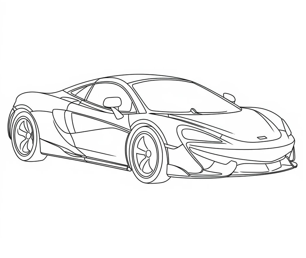 Målarbild Utskrivbar McLaren