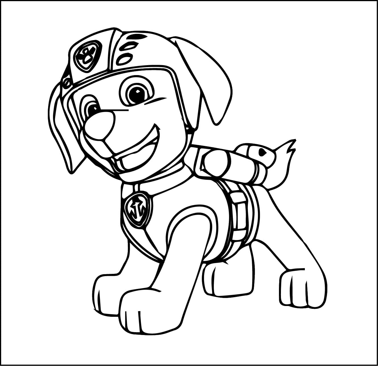 Målarbild Zuma Paw Patrol För 2-åriga Barn