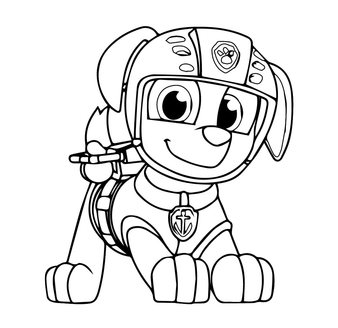 Målarbild Zuma Paw Patrol För 6-åriga Barn