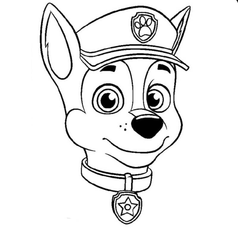 Målarbild Chase Paw Patrol För 2-åriga Barn