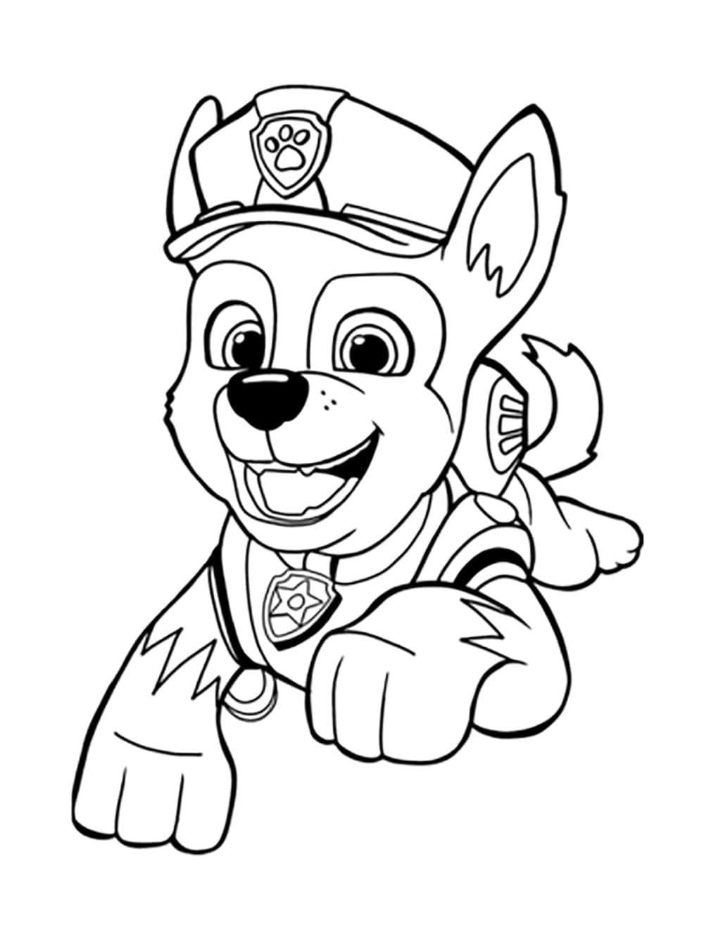 Målarbild Chase Paw Patrol för Barn