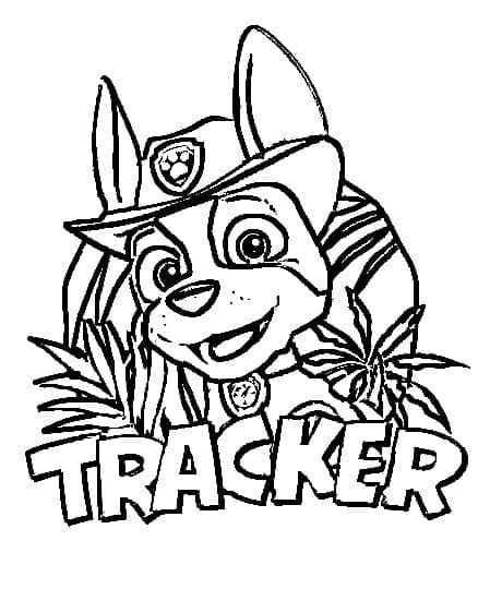 Målarbild Glad Tracker Paw Patrol