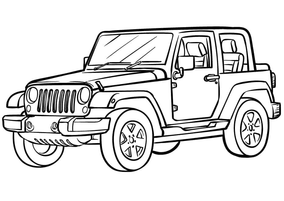 Målarbild Jeep 1
