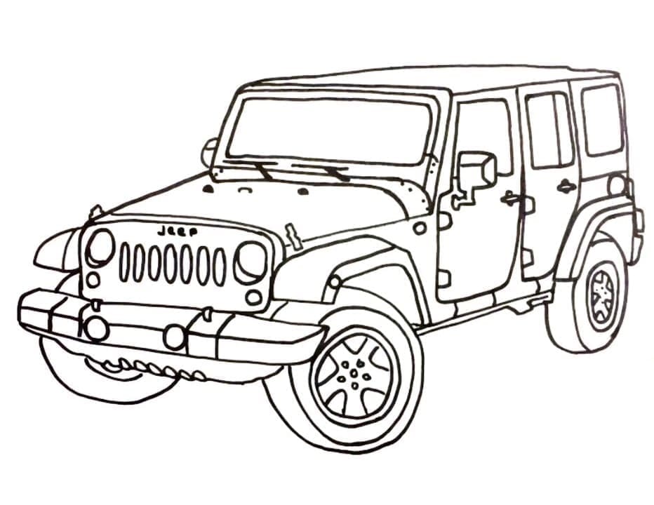 Målarbild Jeep 3