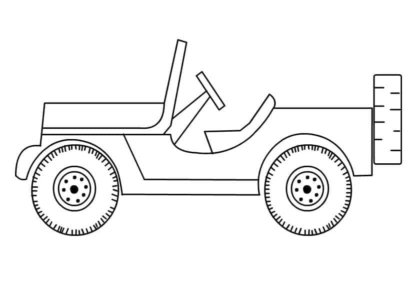 Målarbild Jeep 6