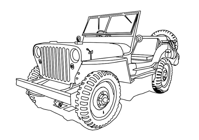 Målarbild Jeep 7