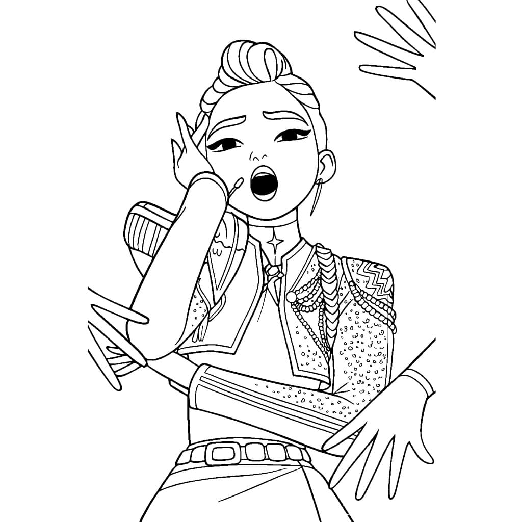 Målarbild KPop Demon Hunters för 4-åriga Barn