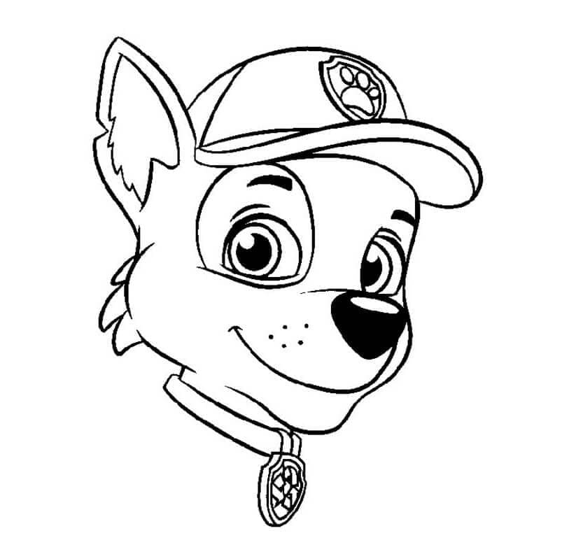 Målarbild Rocky Paw Patrol för Barn