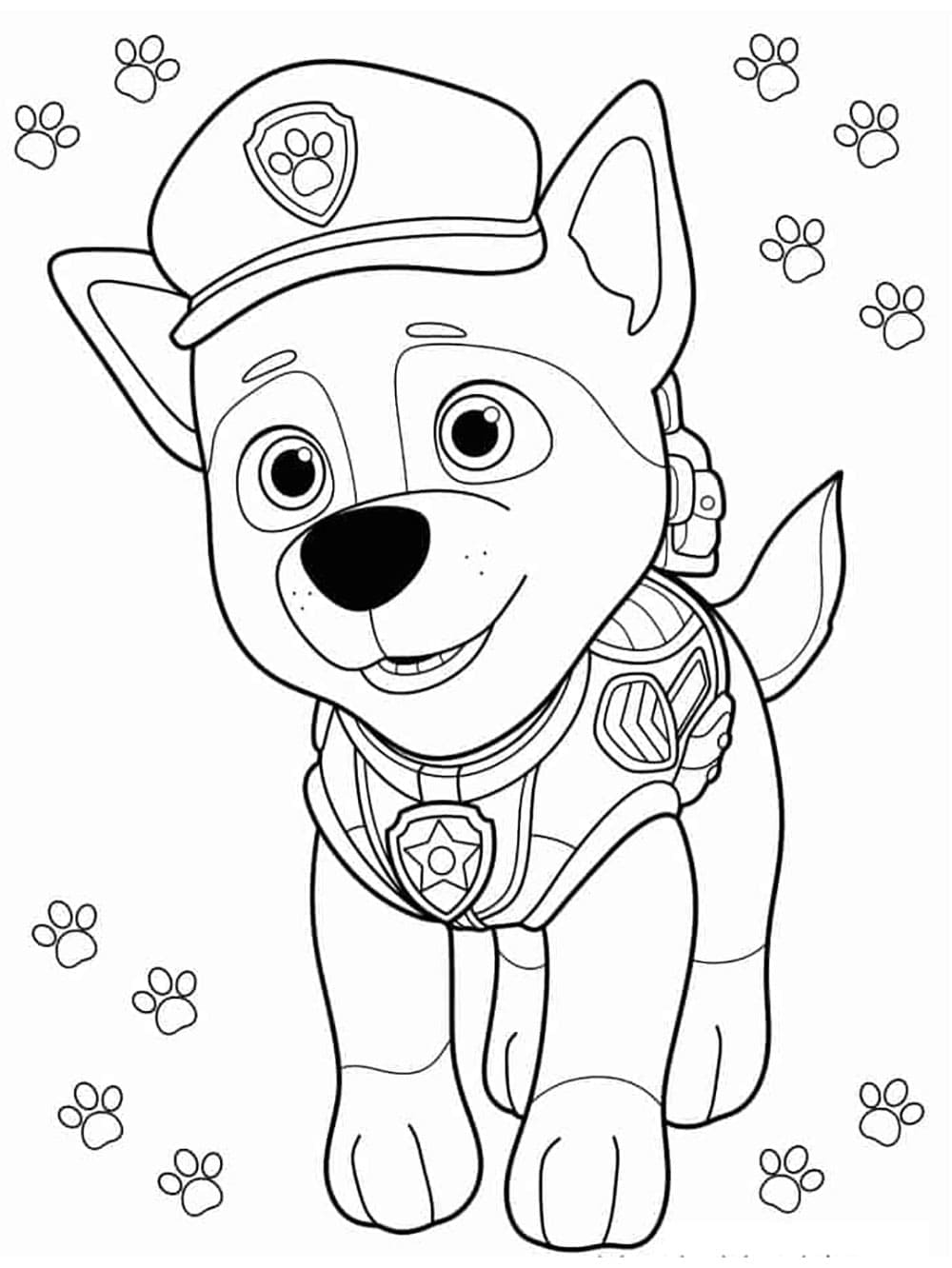 Målarbild Söt Chase Paw Patrol