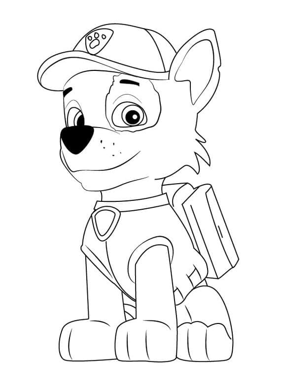 Målarbild Söt Rocky Paw Patrol