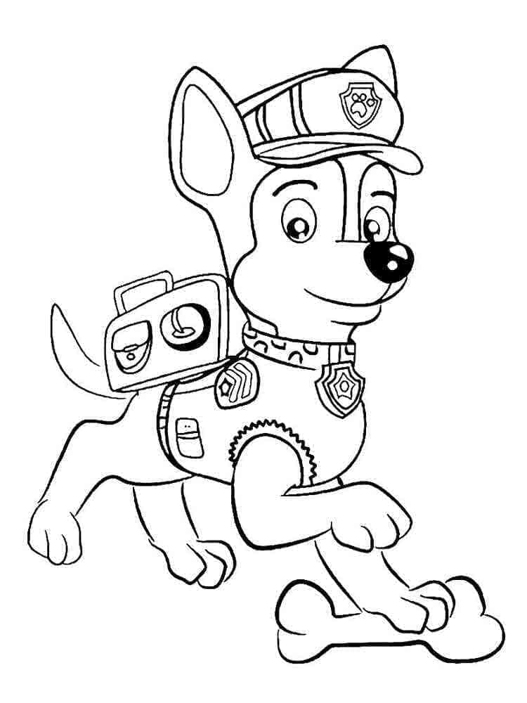 Målarbild Väldigt Söt Chase Paw Patrol