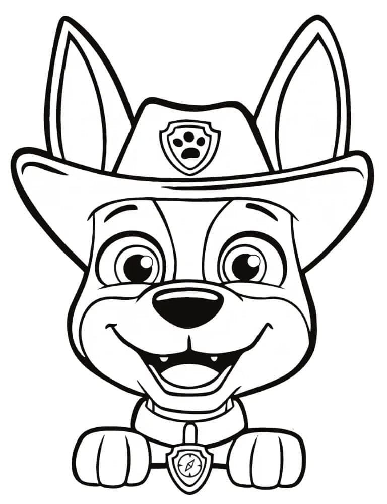 Målarbild Vänliga Tracker Paw Patrol