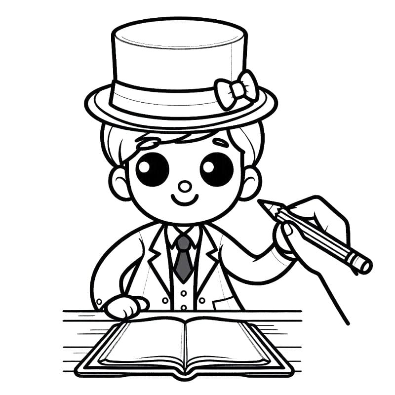 Målarbild Bedårande Lärare