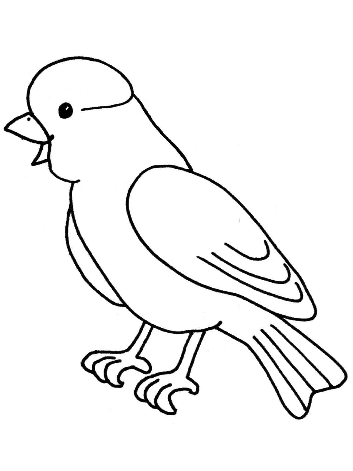 Målarbild Enkel Kanariefågel