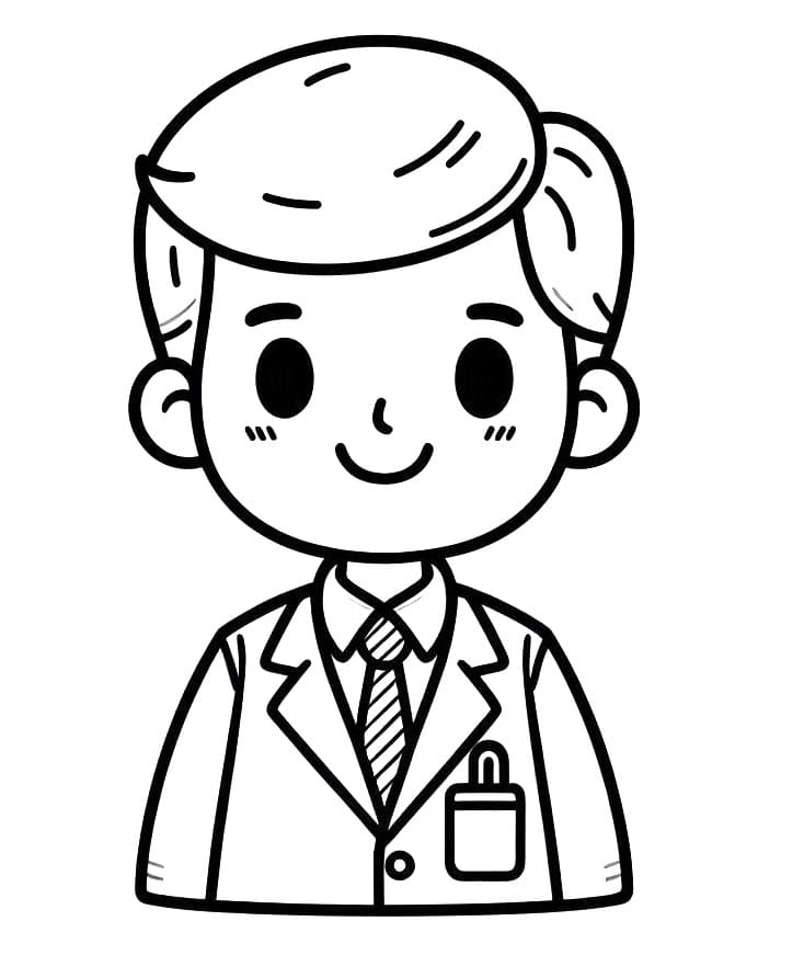 Målarbild Glad Lärare