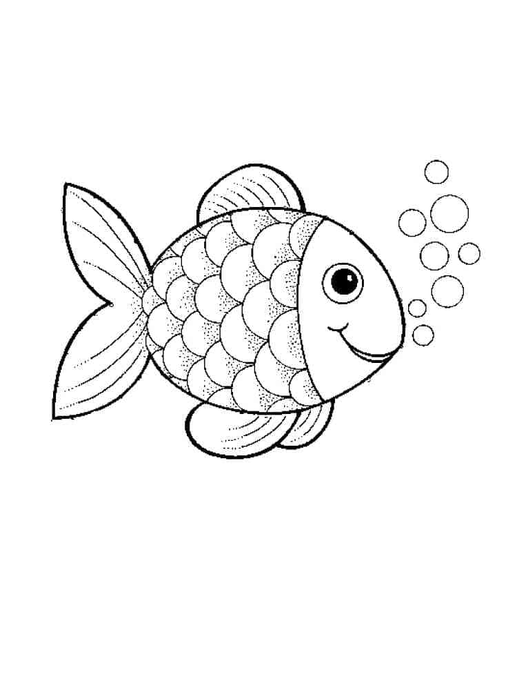 Målarbild Glad Regnbågsfisk