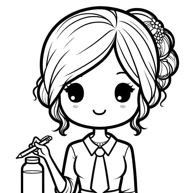 Målarbild Härlig Lärare