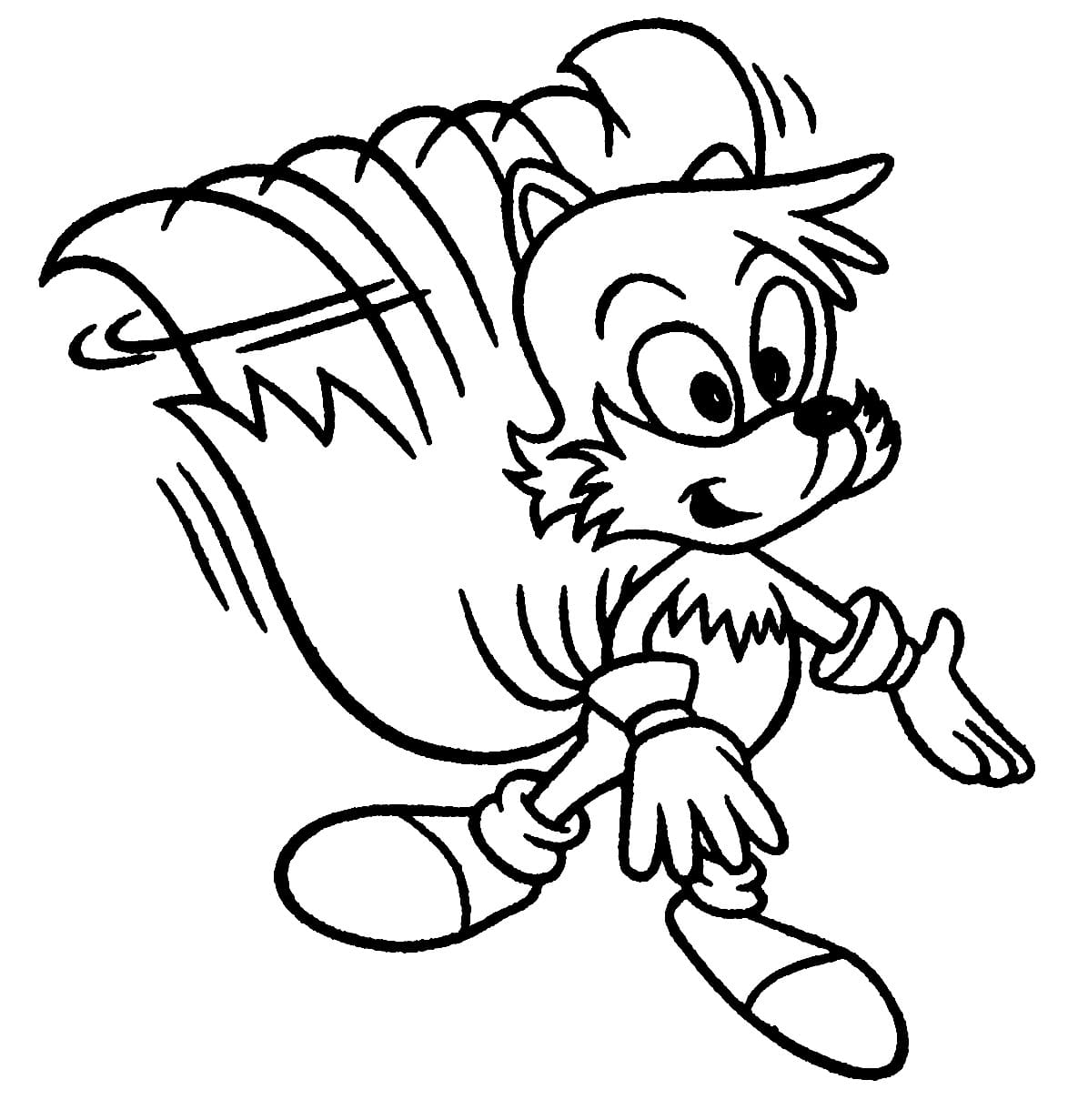 Målarbild Miles Tails Prower