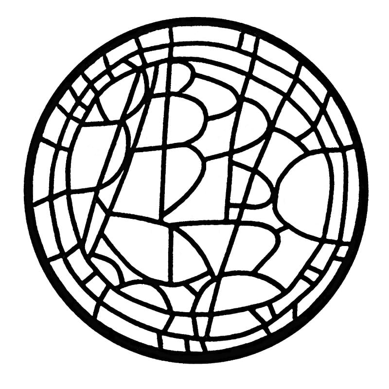 Målarbild Utskrivbar Glasmålning för Vuxna