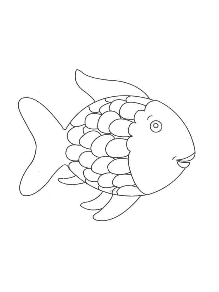 Målarbild Vanlig Regnbågsfisk