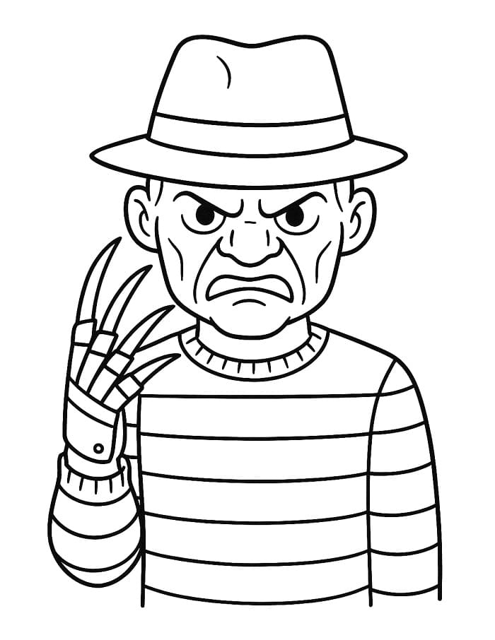 Målarbild Arg Freddy Krueger