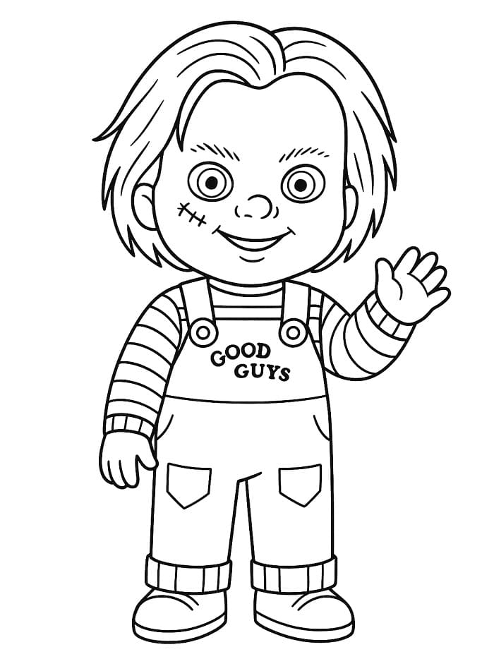 Målarbild Bedårande Chucky