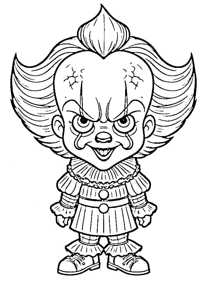 Målarbild Bedårande Pennywise