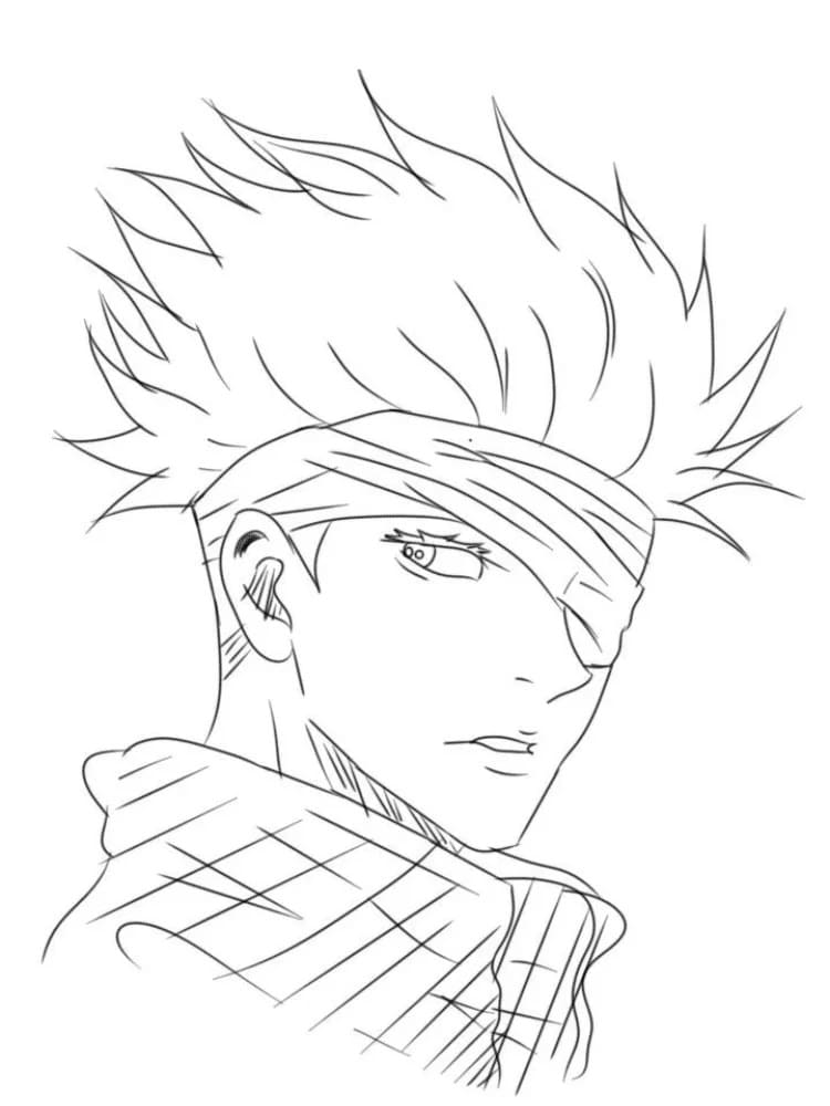 Målarbild Bild på Satoru Gojo