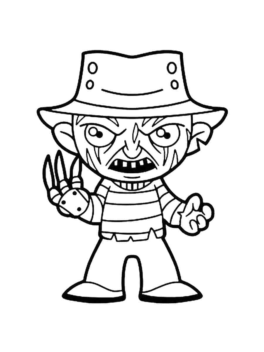 Målarbild Chibi Freddy Krueger