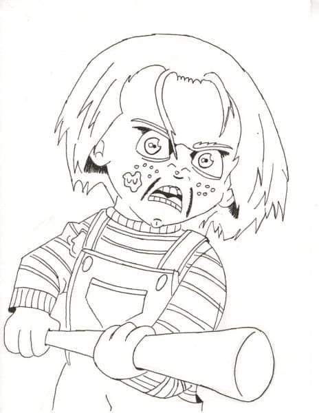 Målarbild Chucky Gratis