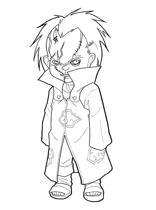 Målarbild Chucky Utskrivbar