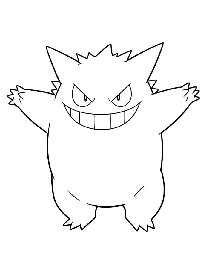 Målarbild Enkel Gengar