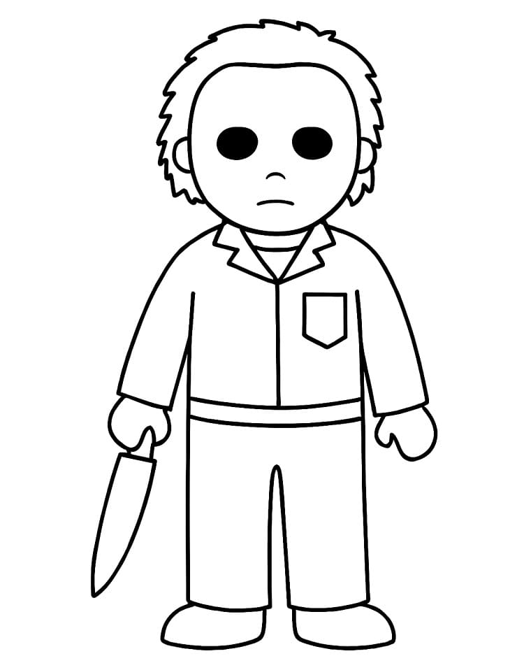 Målarbild Enkla Michael Myers
