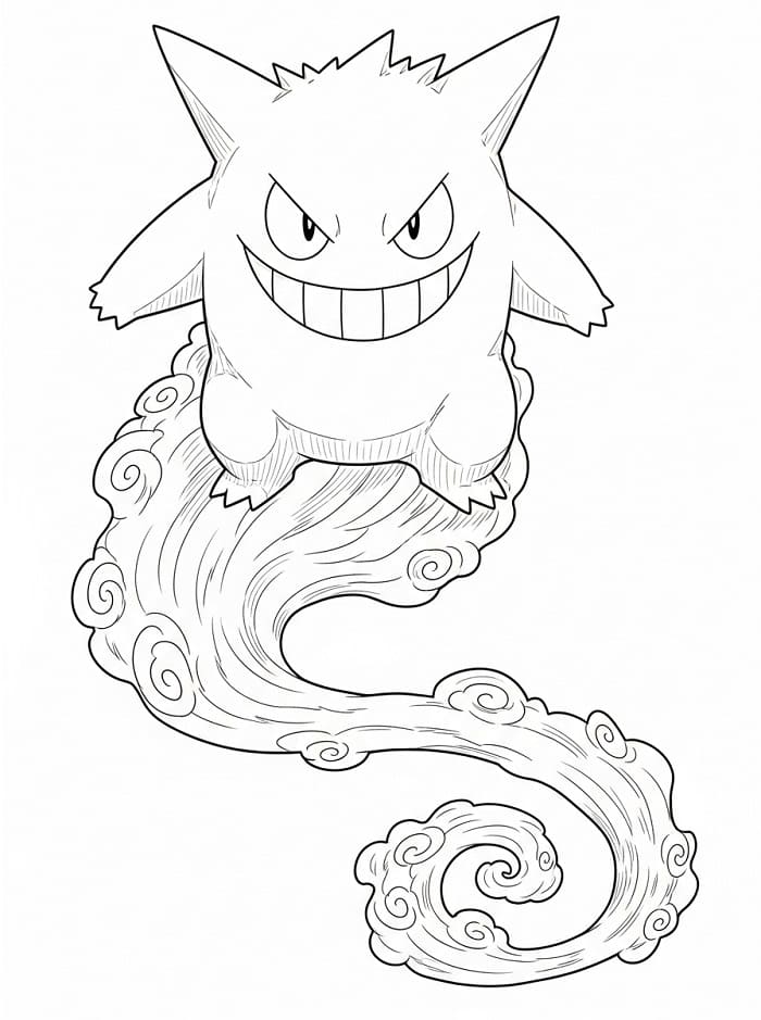 Målarbild Fantastisk Gengar