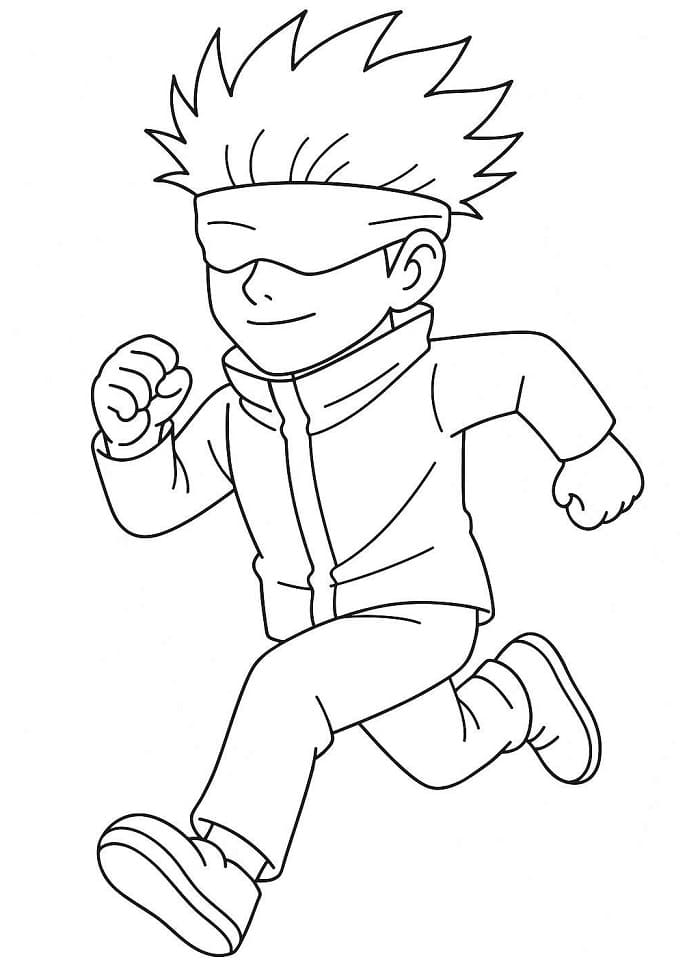 Målarbild Fantastiske Satoru Gojo