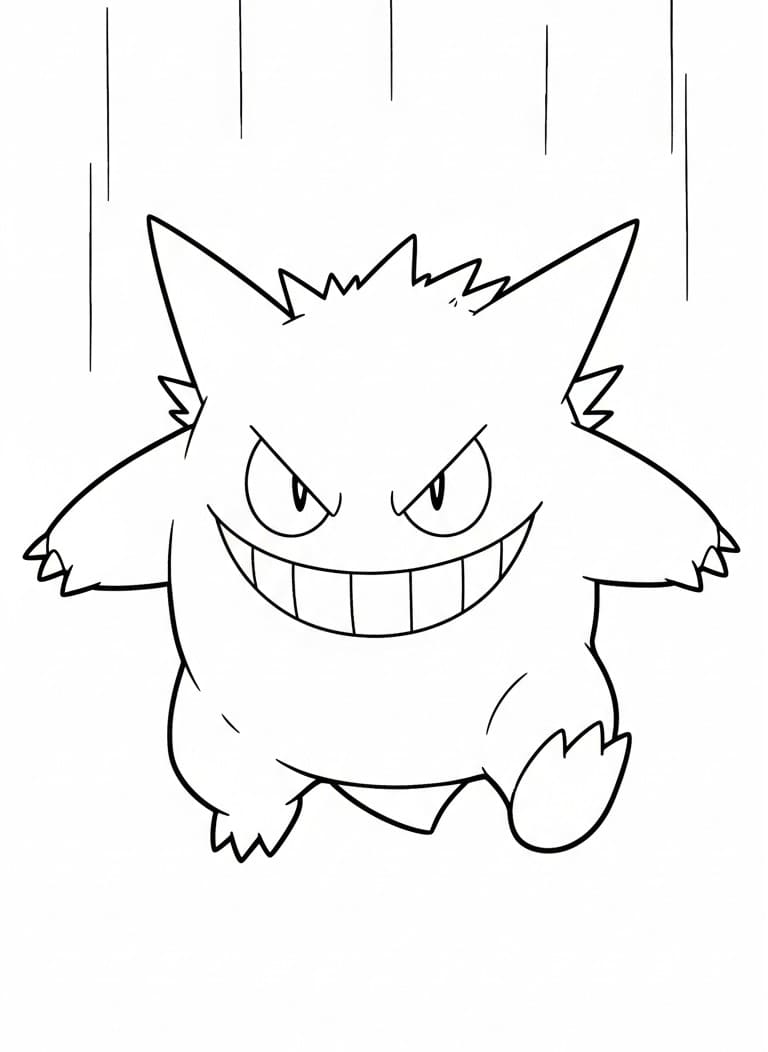 Målarbild Gengar Gratis Utskrivbar för Barn