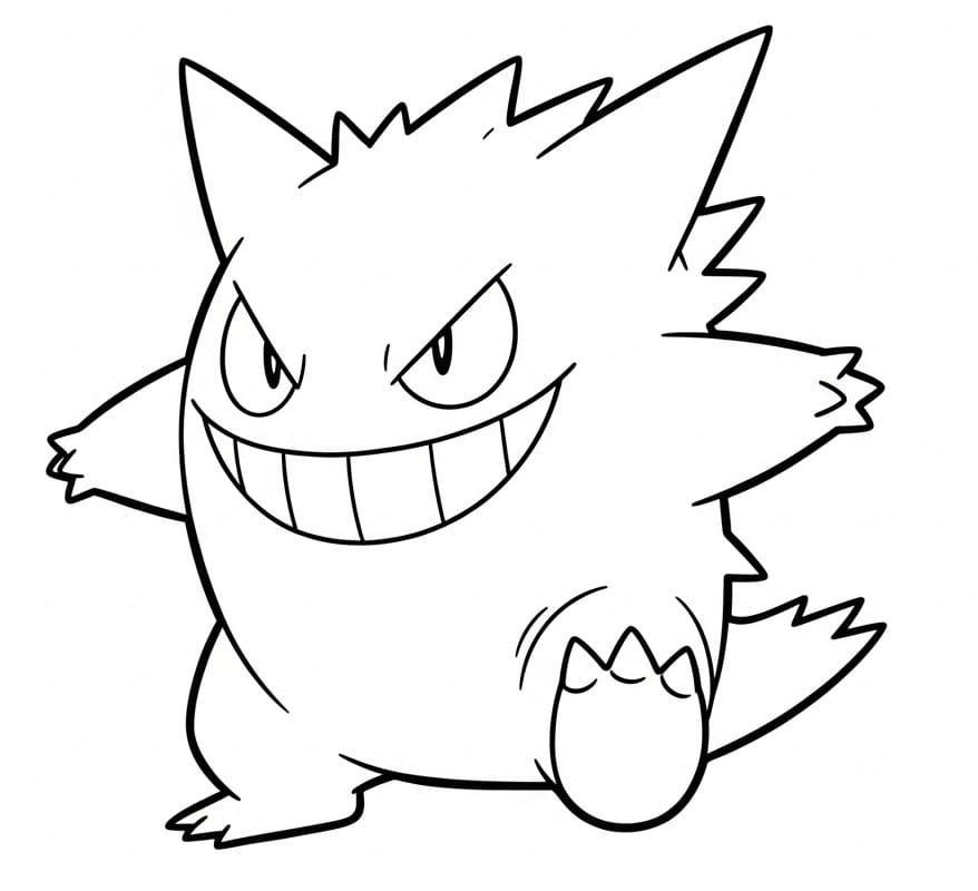 Målarbild Gengar Utskrivbar för Barn