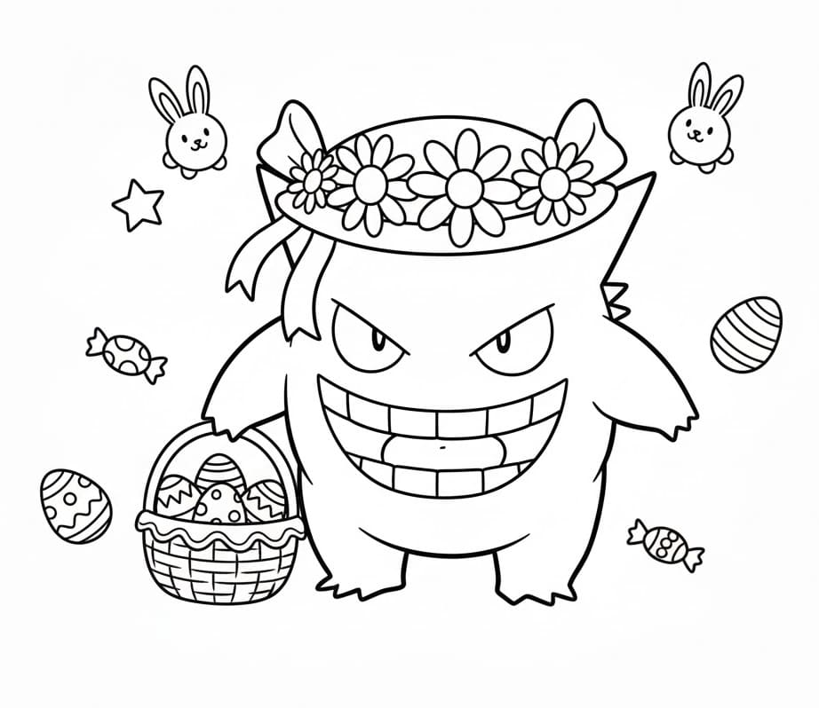 Målarbild Gengar och påsk