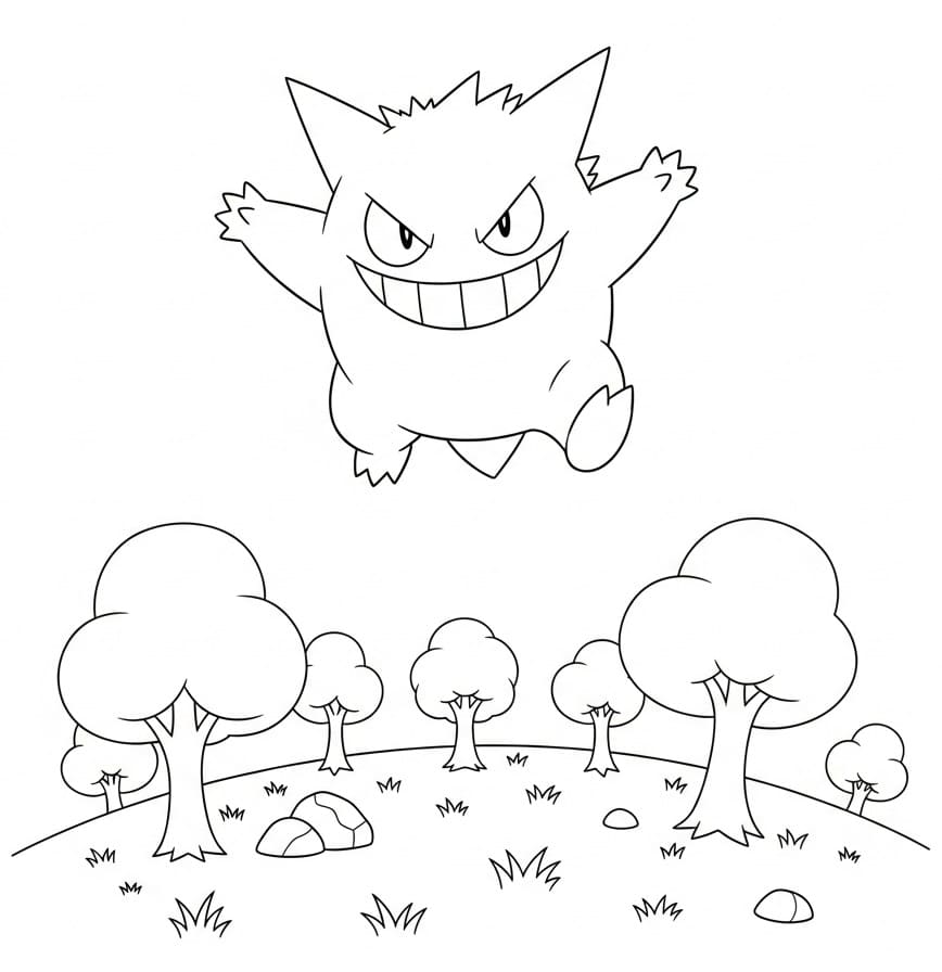 Målarbild Glad Gengar