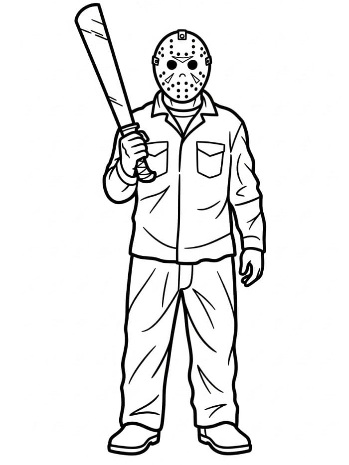 Målarbild Jason Voorhees Gratis
