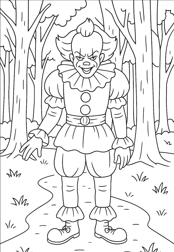 Målarbild Läskig Pennywise