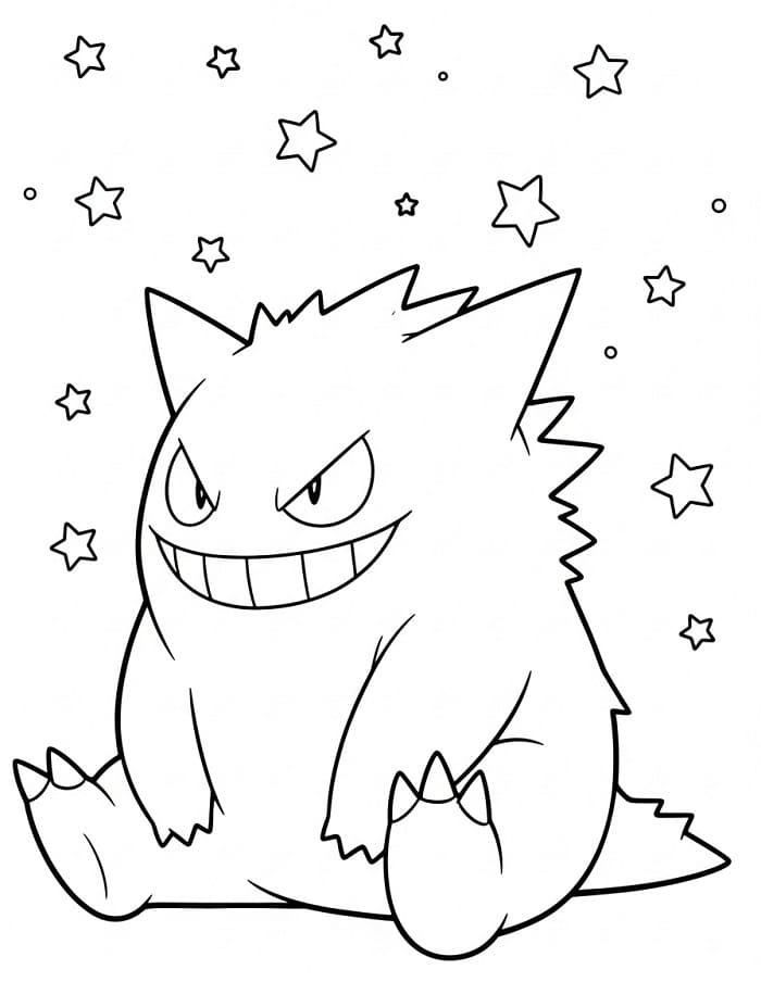 Målarbild Leende Gengar