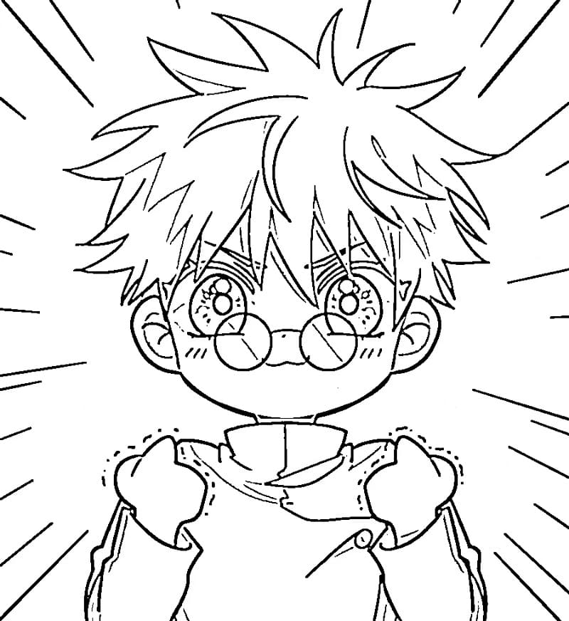 Målarbild Magiske Satoru Gojo