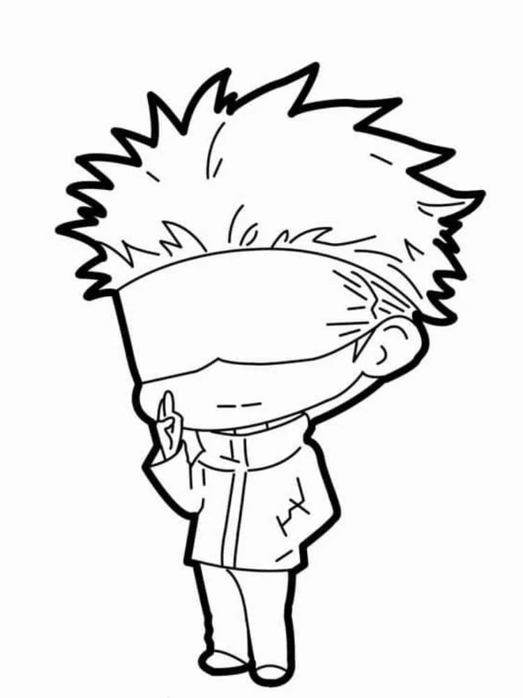 Målarbild Måla din egen Satoru Gojo