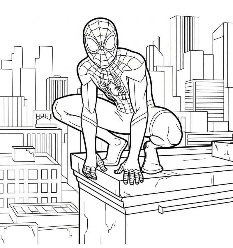 Målarbild Miles Morales Gratis