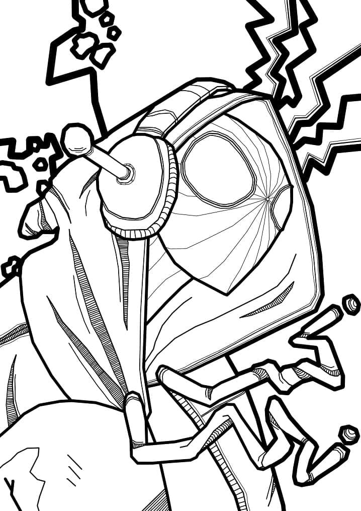 Målarbild Miles Morales för 3-åriga barn