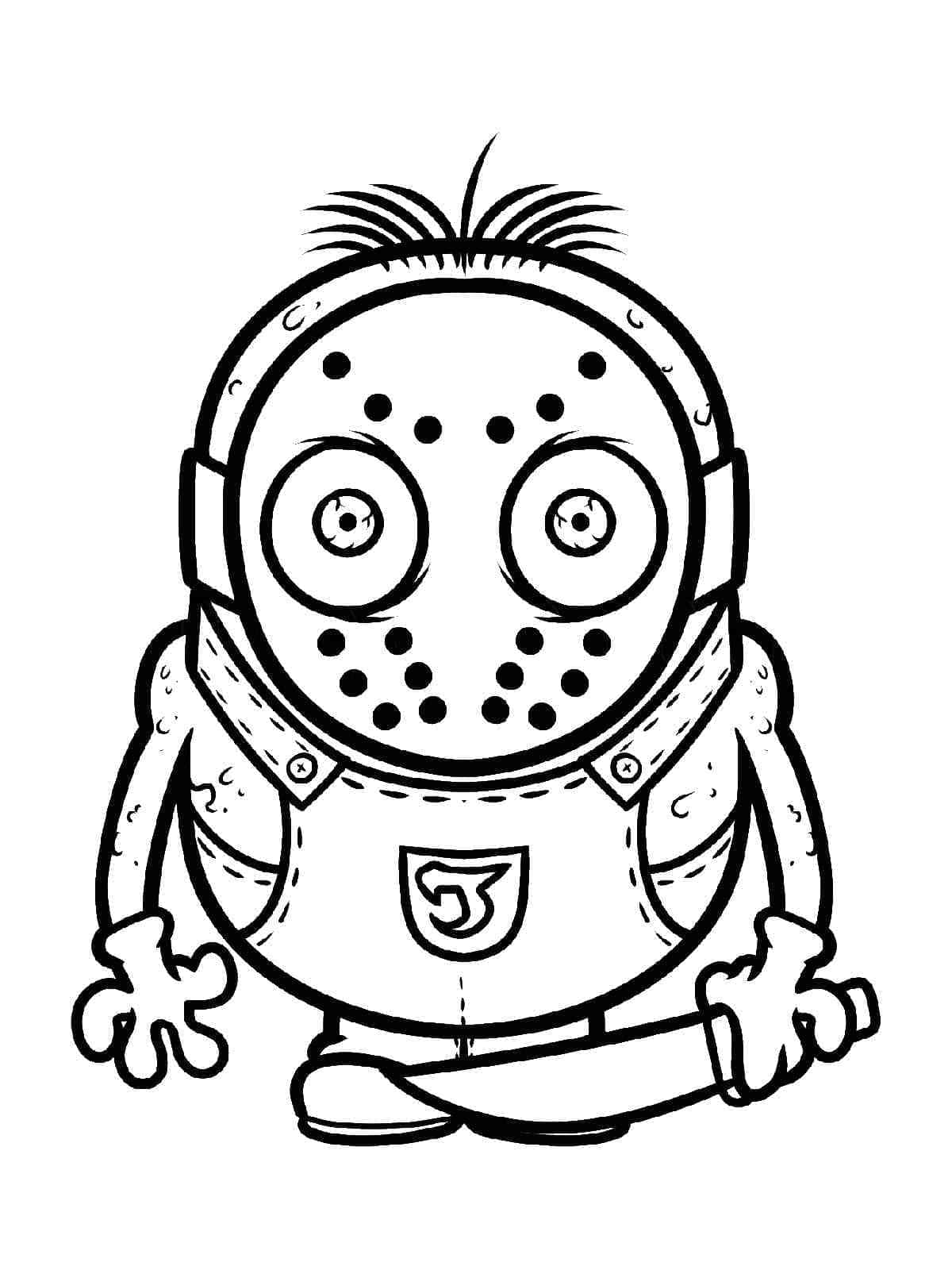 Målarbild Minion Jason Voorhees