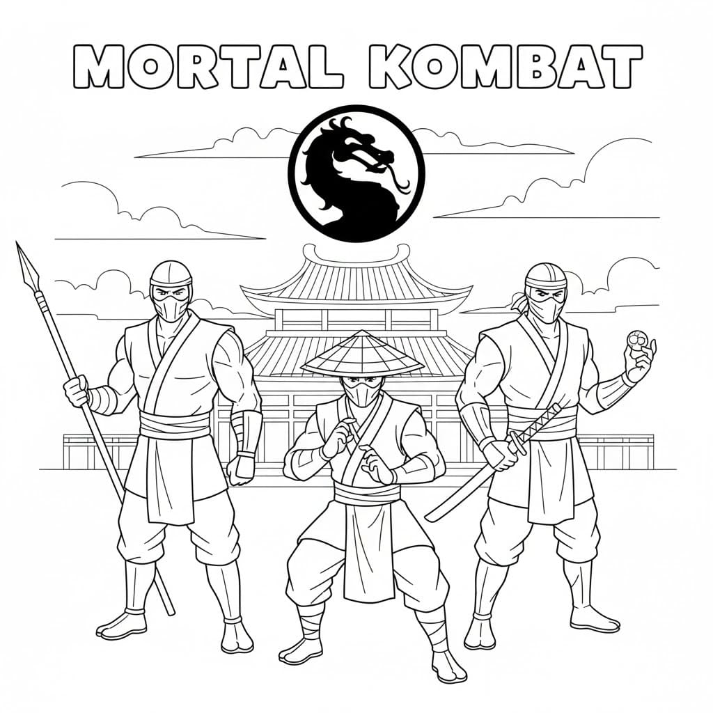 Målarbilder Mortal Kombat