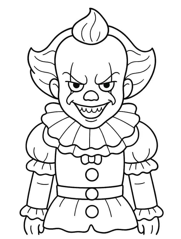 Målarbild Ond Pennywise